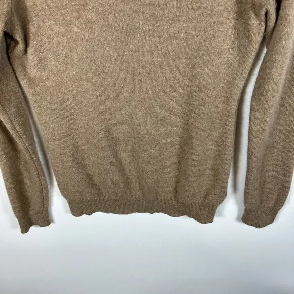 Charter Club 100% Cashmere Sweater Tan Womens Size S Crewneck Pullover Neutral