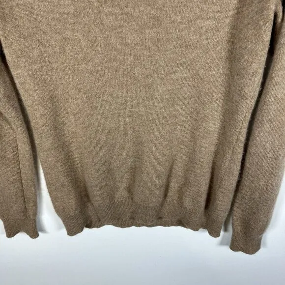 Charter Club 100% Cashmere Sweater Tan Womens Size S Crewneck Pullover Neutral