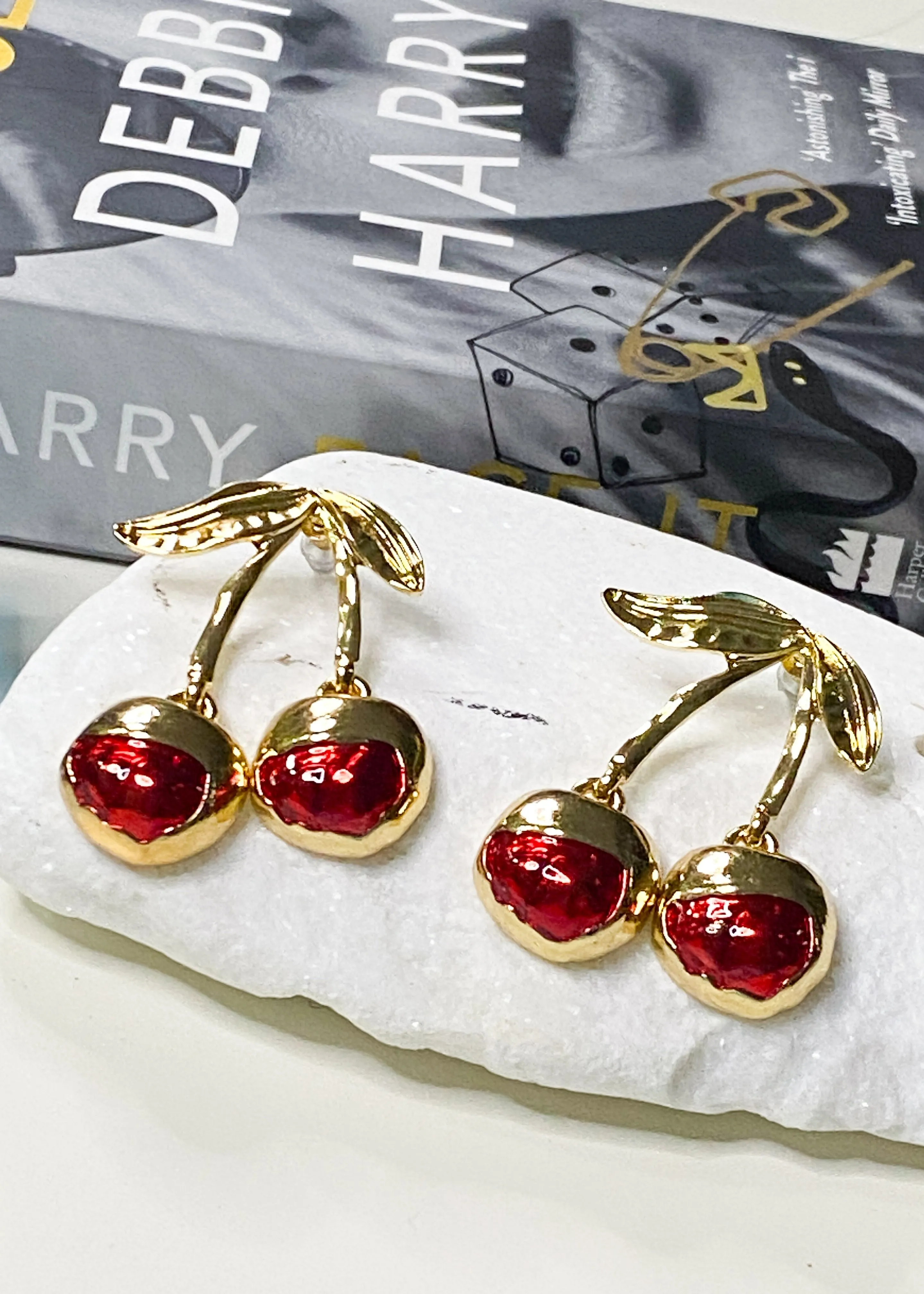 Cherry Drop Earrings