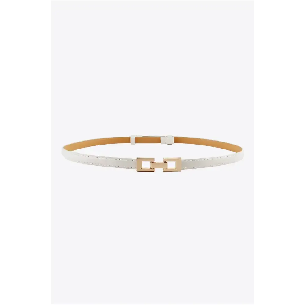 Chic PU Skinny Belt for Stylish Women