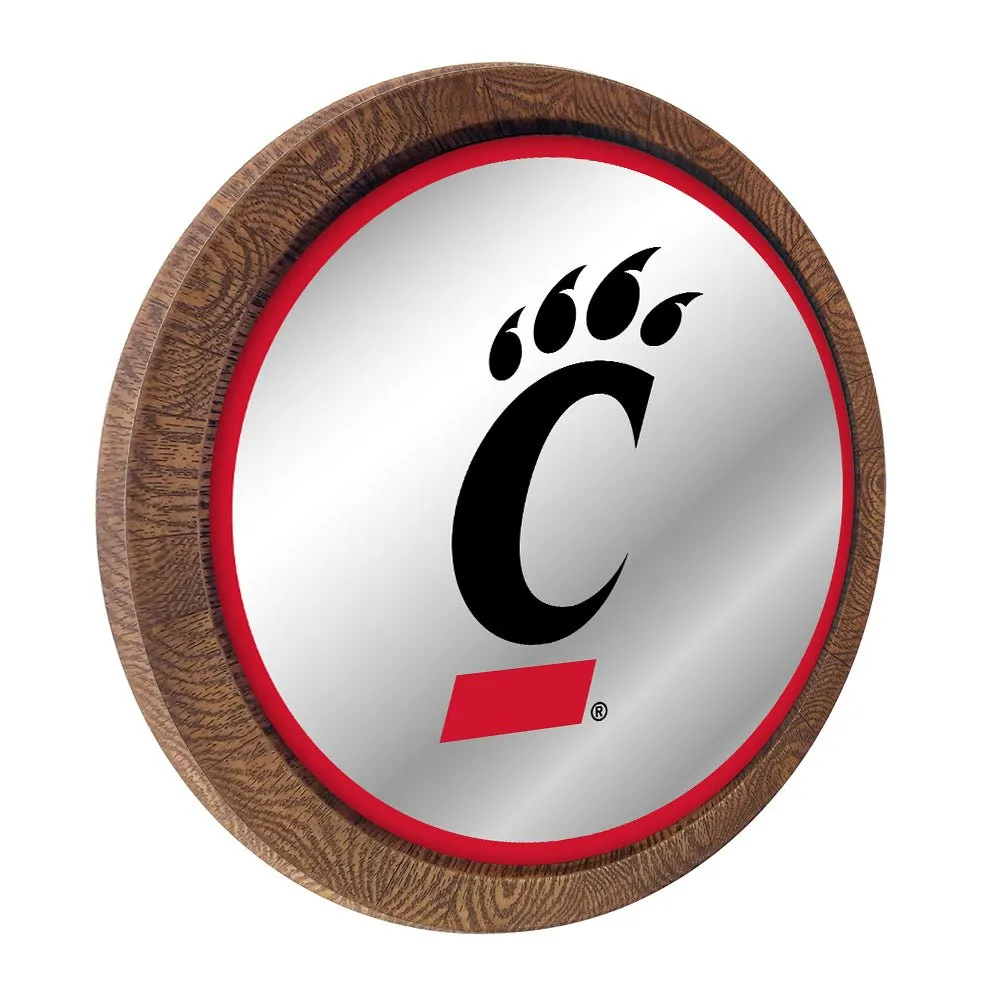 Cincinnati Bearcats: Logo - Mirrored Barrel Top Mirrored Wall Sign