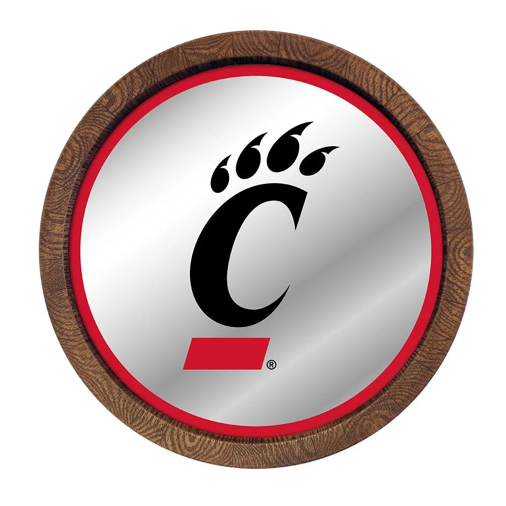 Cincinnati Bearcats: Logo - Mirrored Barrel Top Mirrored Wall Sign