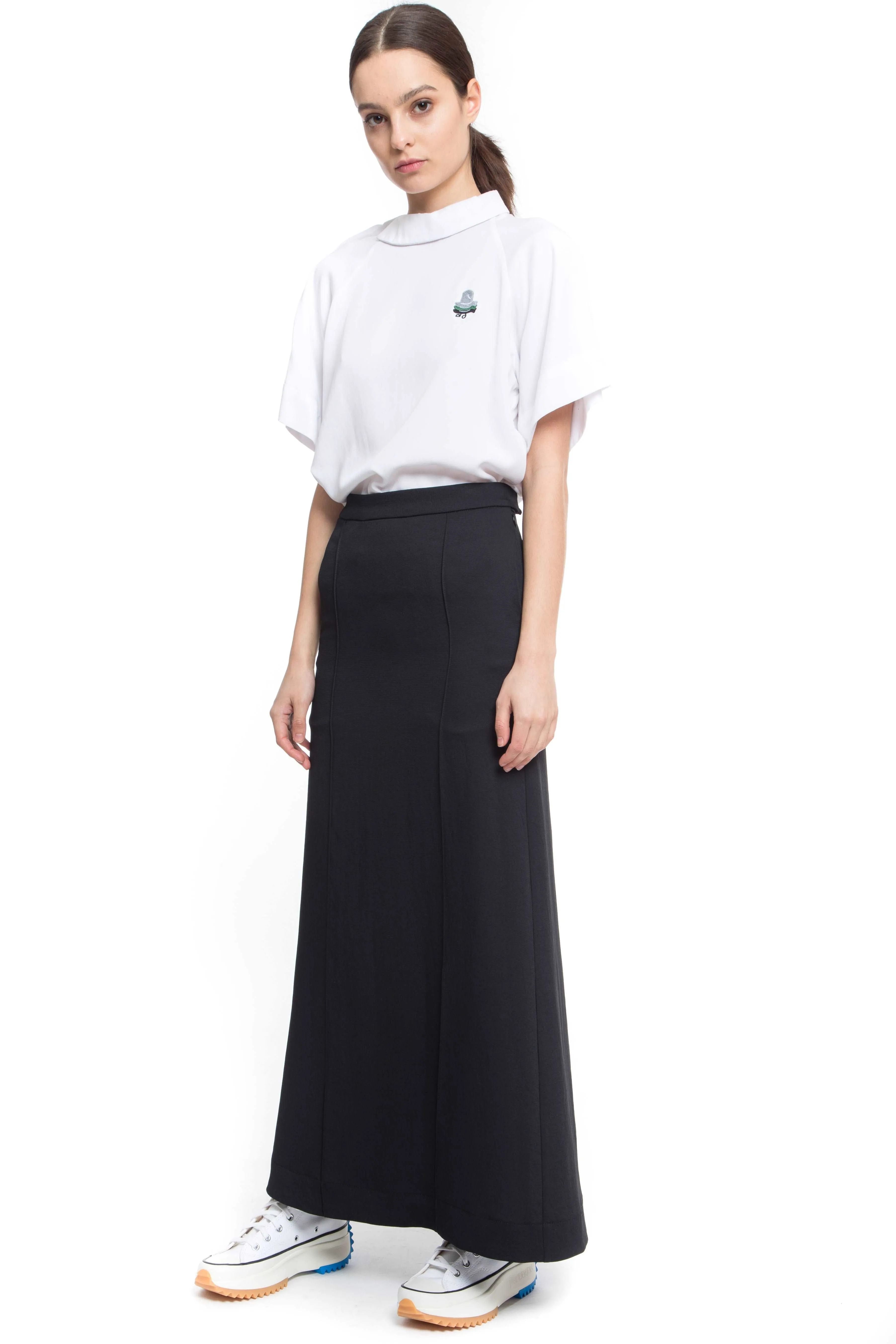 Claudia Maxi Black Skirt