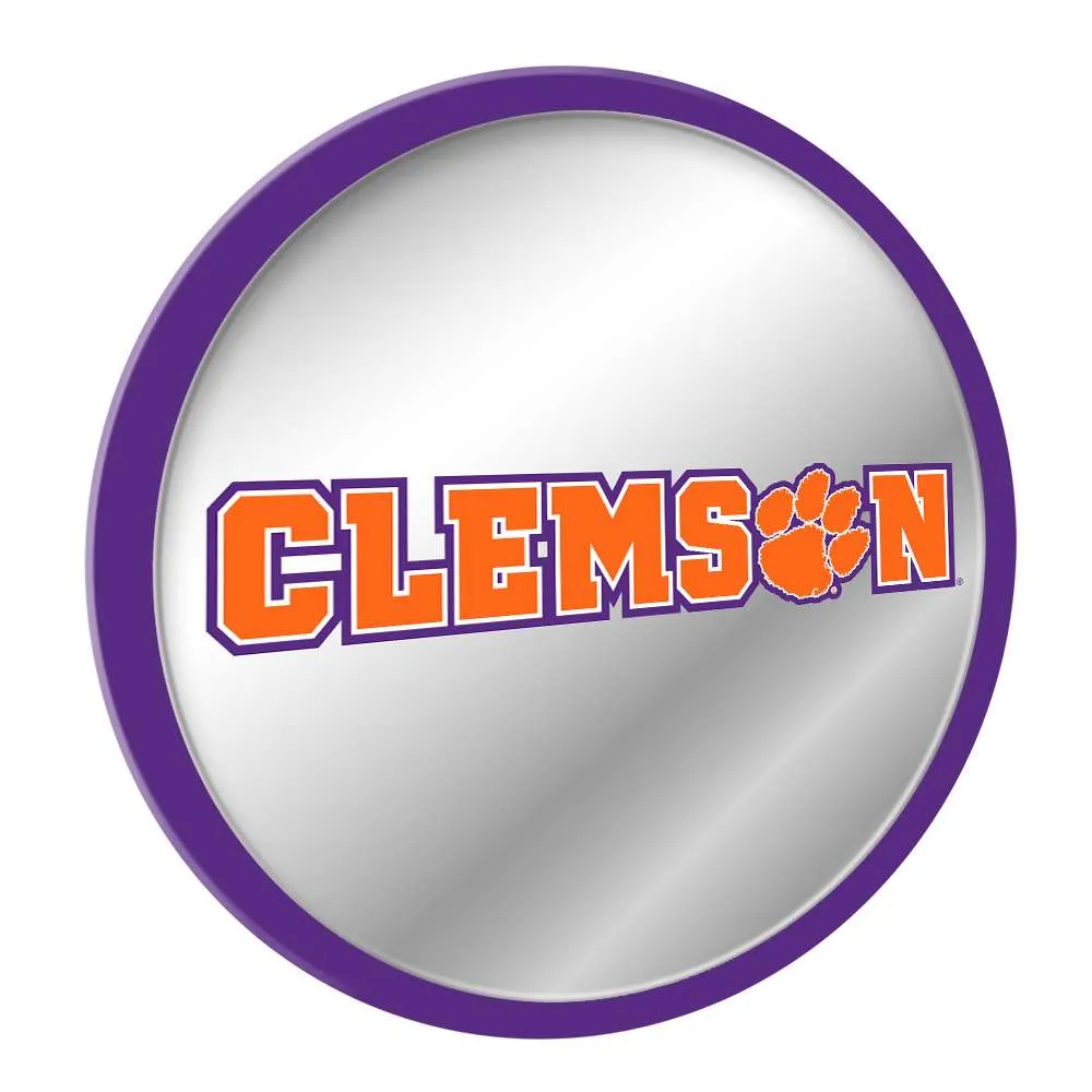 Clemson Tigers: Modern Disc Mirrored Wall Sign