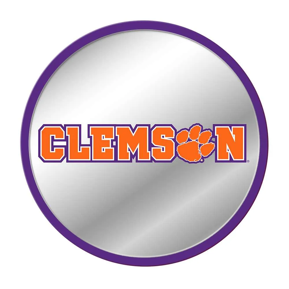 Clemson Tigers: Modern Disc Mirrored Wall Sign