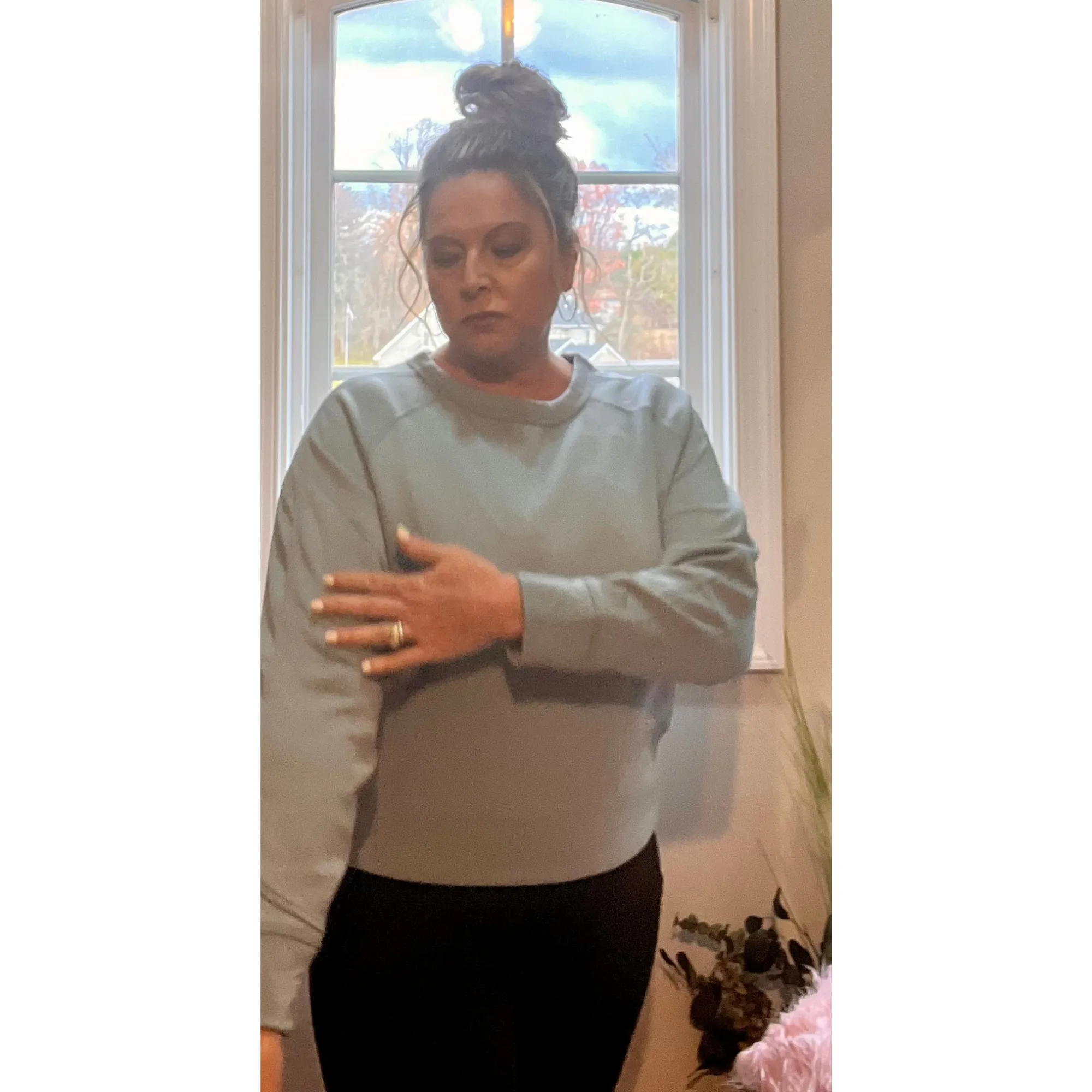 Coastal Cozy Scuba Pullover Crew Blue Haze