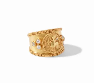 Coin Crest Ring