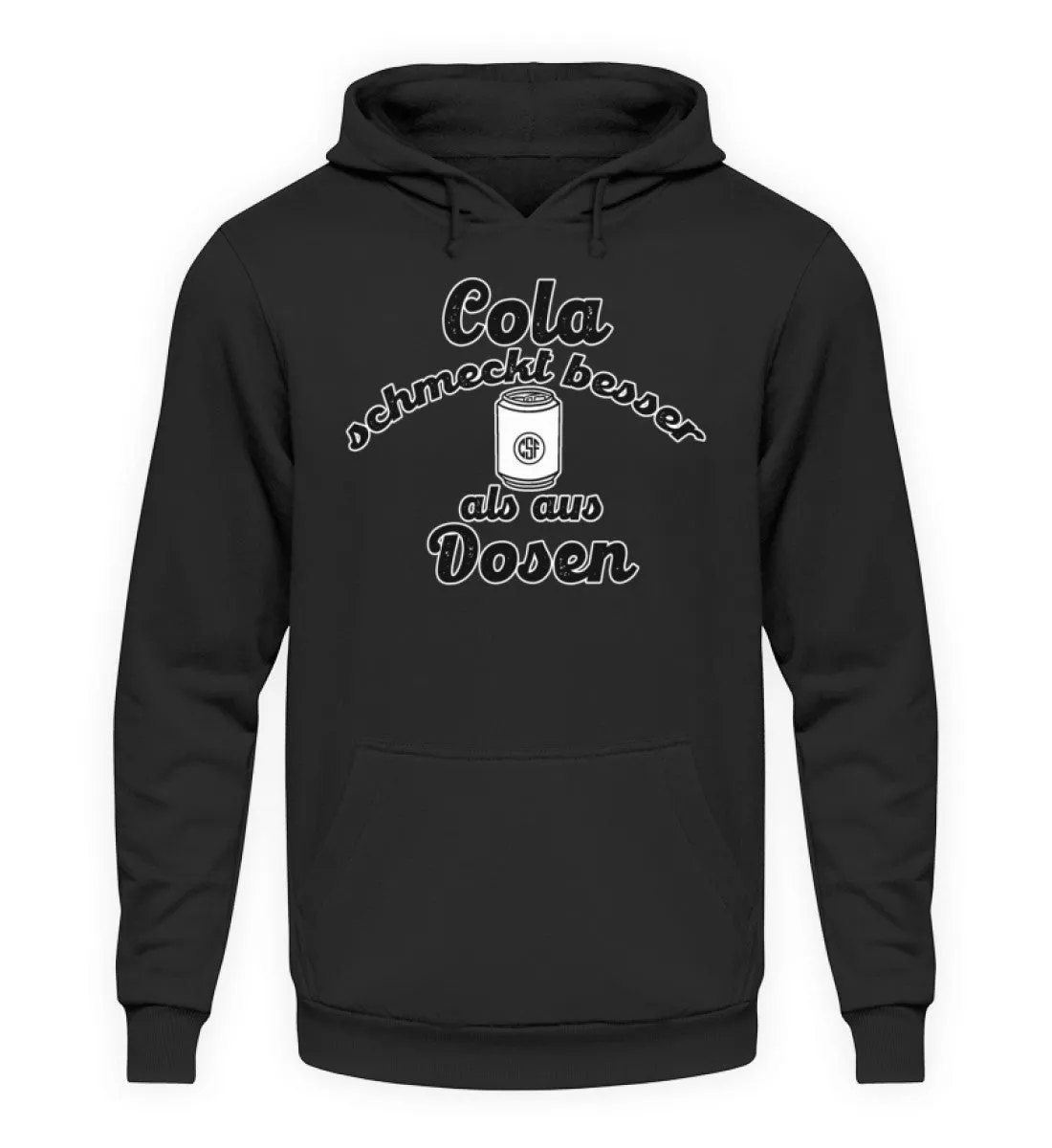 Cola schmeckt besser als aus Dosen  - Unisex Kapuzenpullover Hoodie