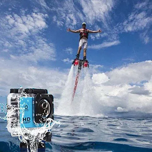 Color: White - All PRO Action Sports Camera With 1080P HD And WiFi 18 PCS Of Acc