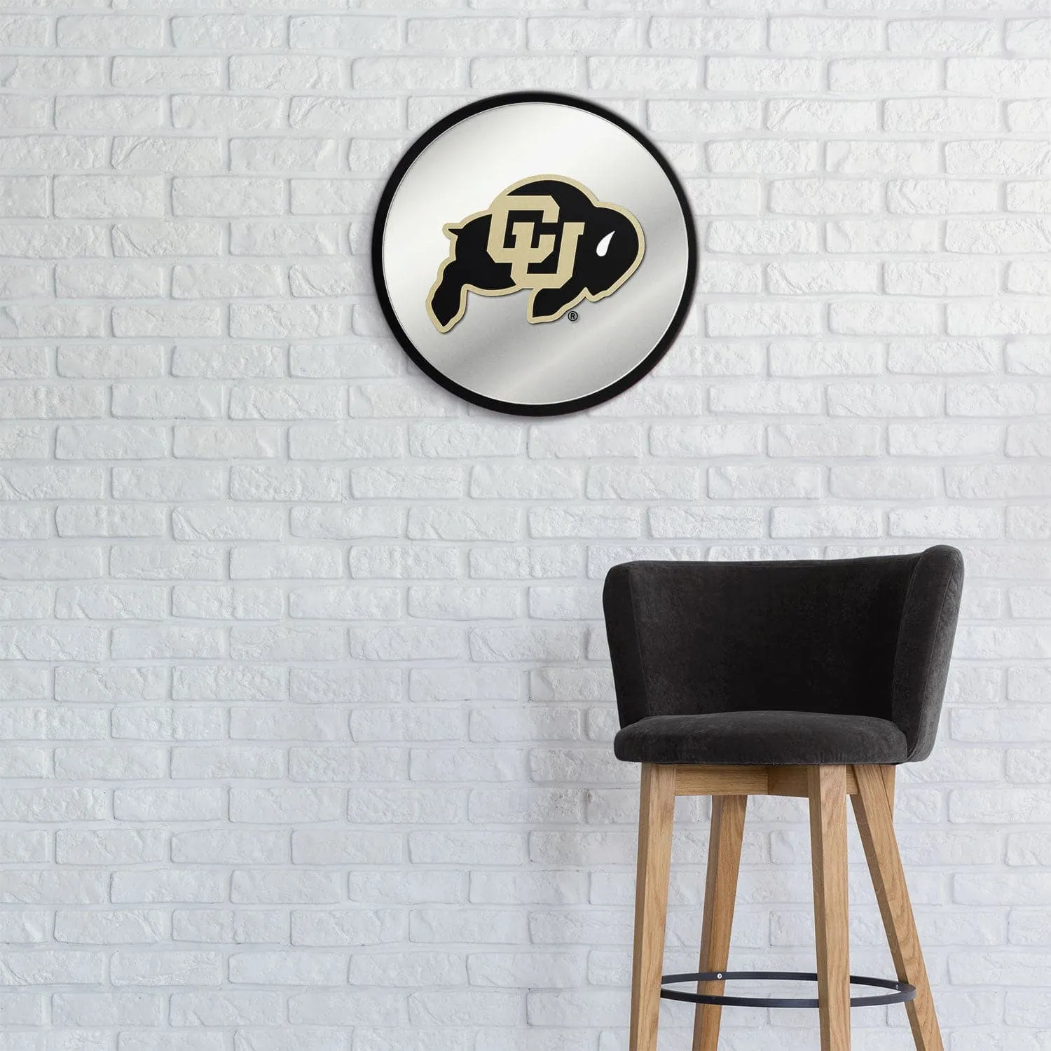 Colorado Buffaloes: Modern Disc Mirrored Wall Sign