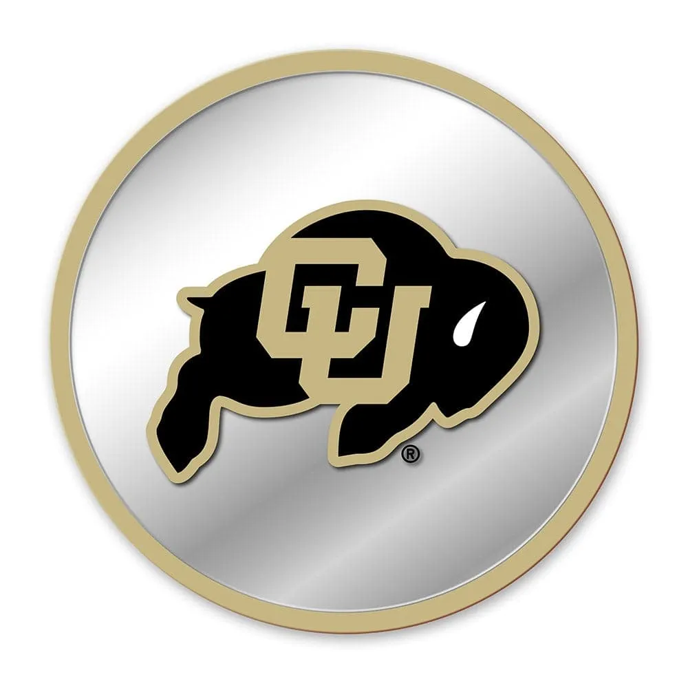 Colorado Buffaloes: Modern Disc Mirrored Wall Sign