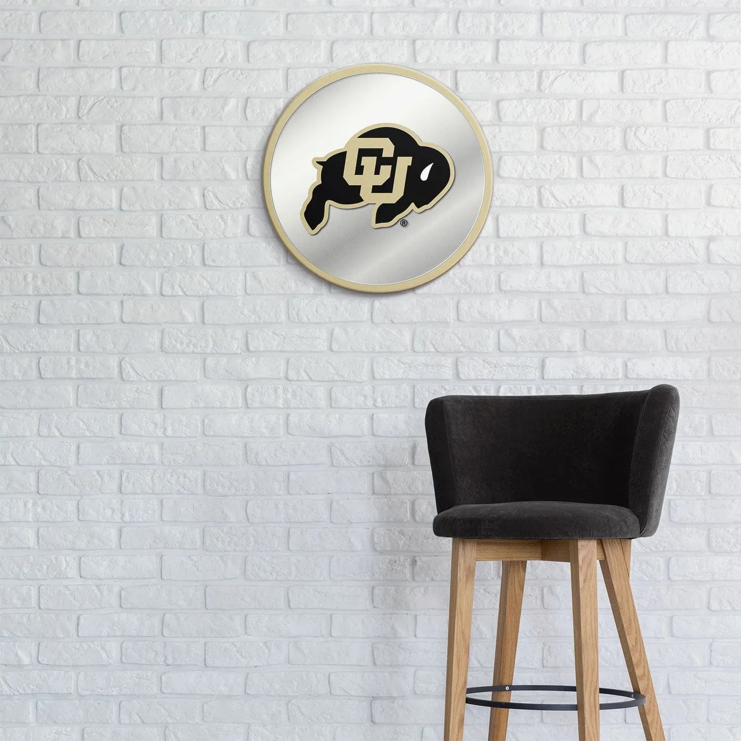 Colorado Buffaloes: Modern Disc Mirrored Wall Sign