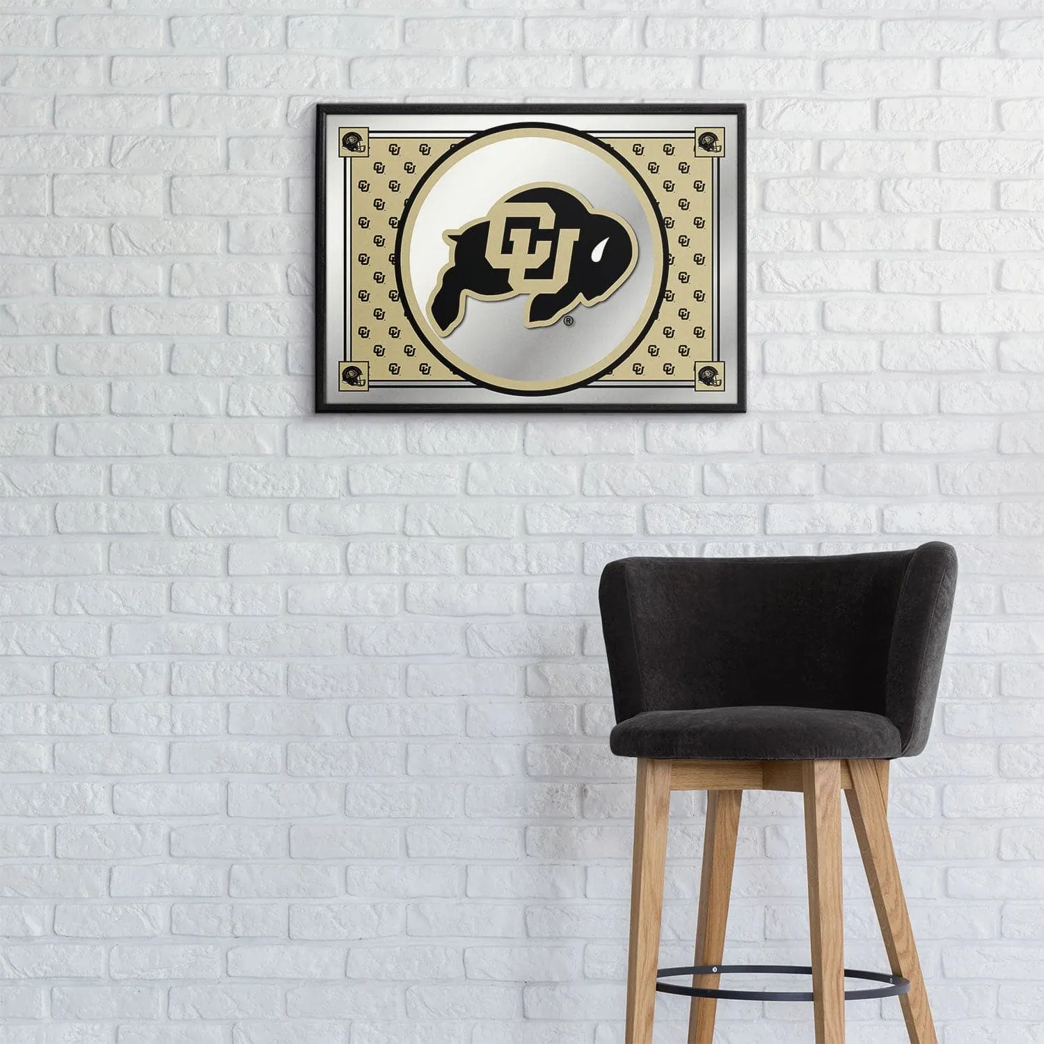 Colorado Buffaloes: Team Spirit - Framed Mirrored Wall Sign