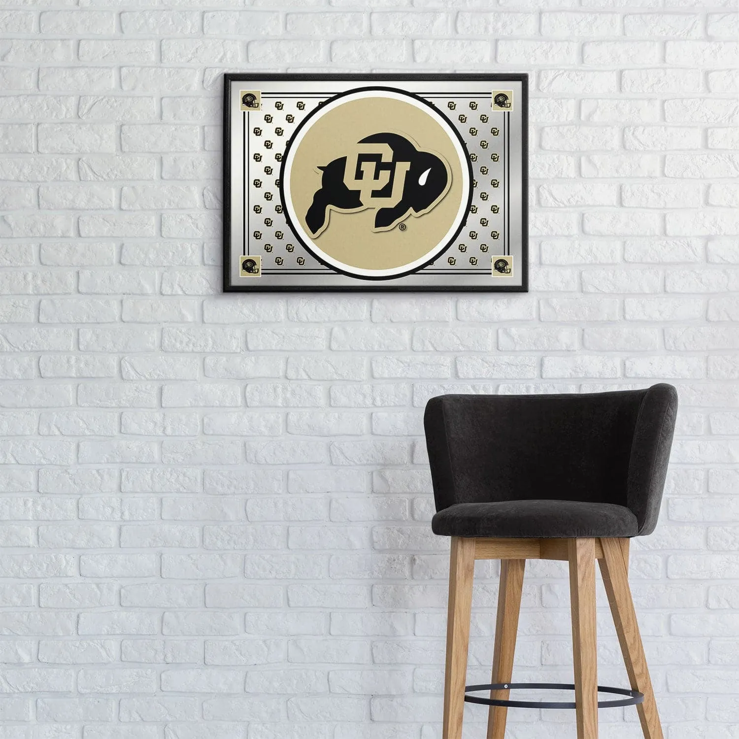 Colorado Buffaloes: Team Spirit - Framed Mirrored Wall Sign