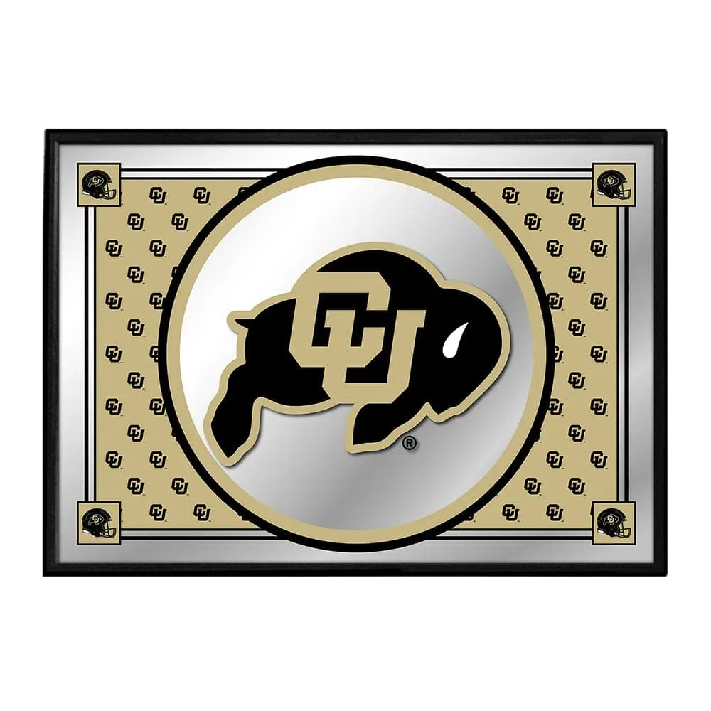 Colorado Buffaloes: Team Spirit - Framed Mirrored Wall Sign