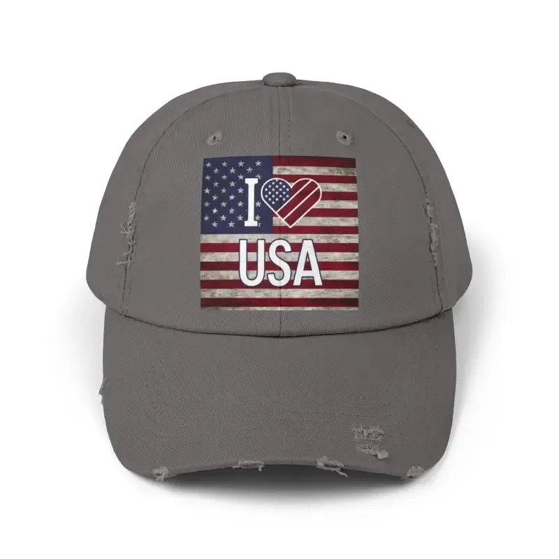 Cool Distressed Hats with Self Fabric Hideaway Strap
