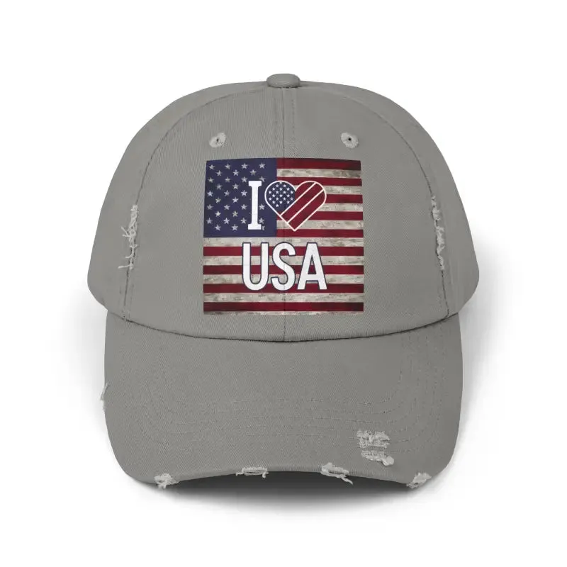 Cool Distressed Hats with Self Fabric Hideaway Strap