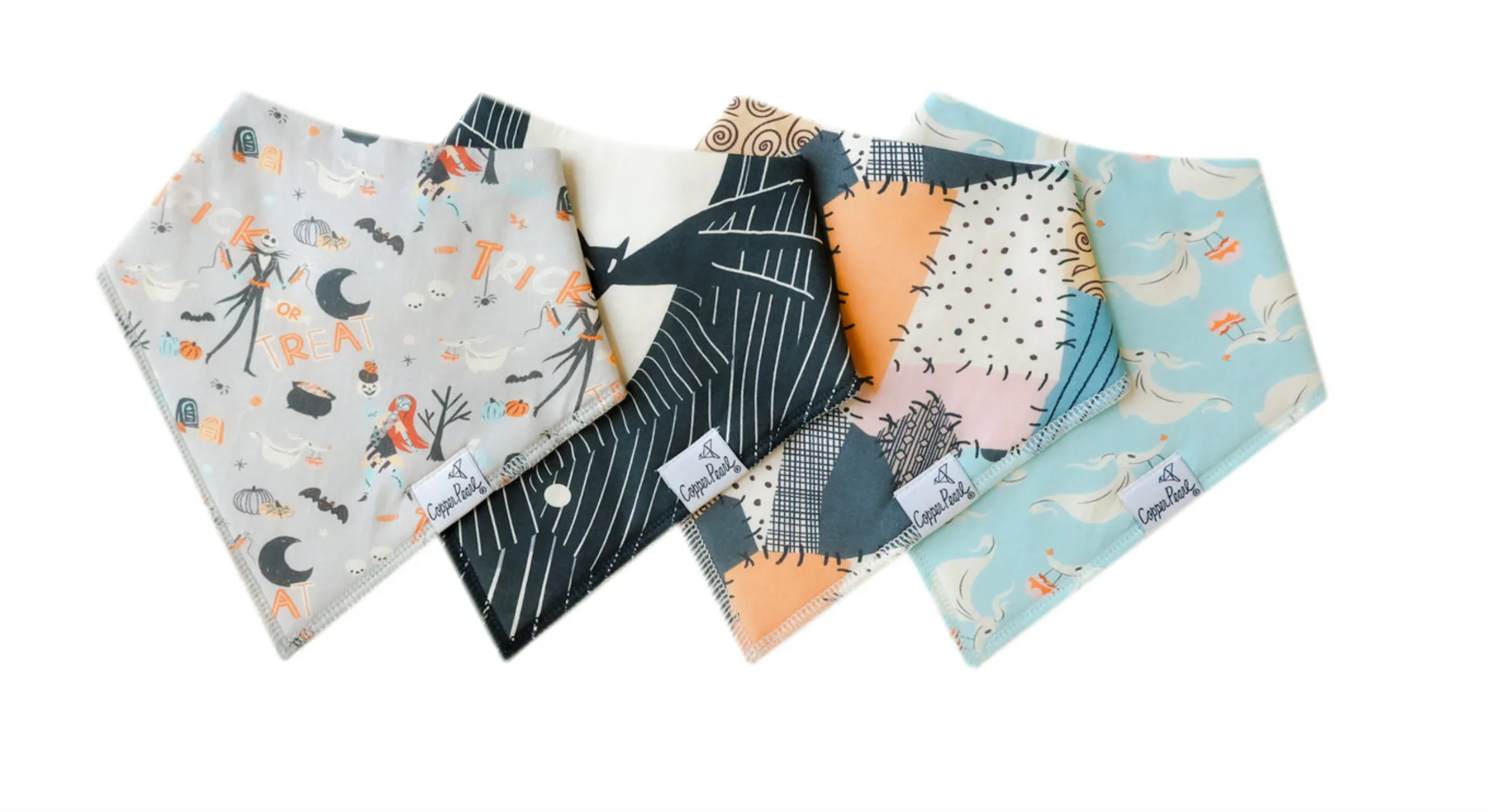 Copper Pearl Halloween Disney's A Nightmare Before Christmas Baby Bandana Bib Set (4 Pack)