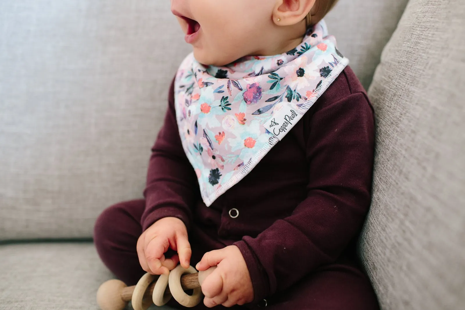 Copper Pearl Morgan Bandana Bib Set