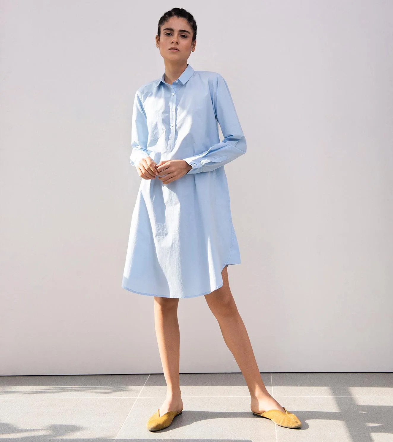 Cornflower A-Line Dress
