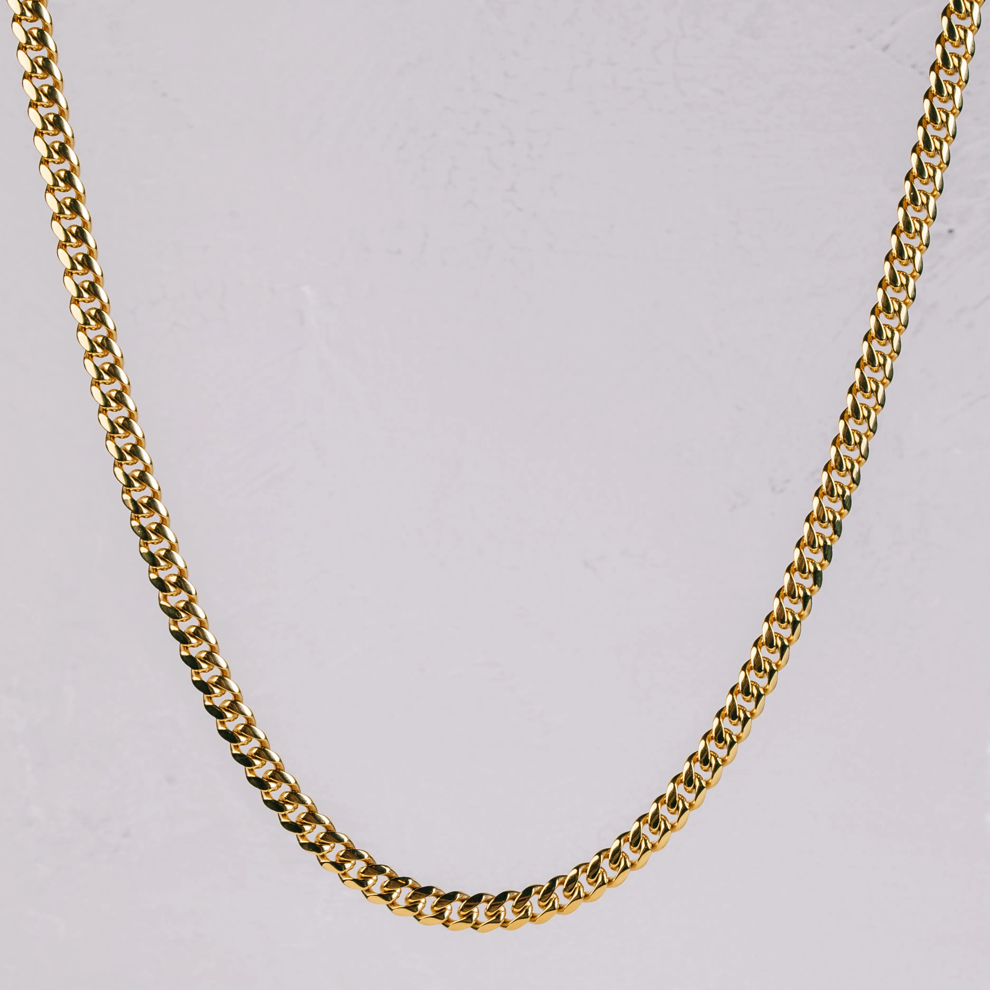 CUBAN Chain 2pc. Set 18K Gold - 8mm