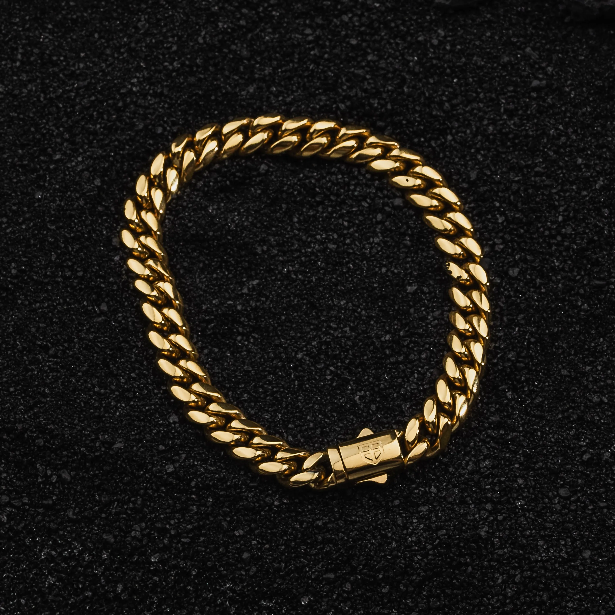 CUBAN Chain 2pc. Set 18K Gold - 8mm