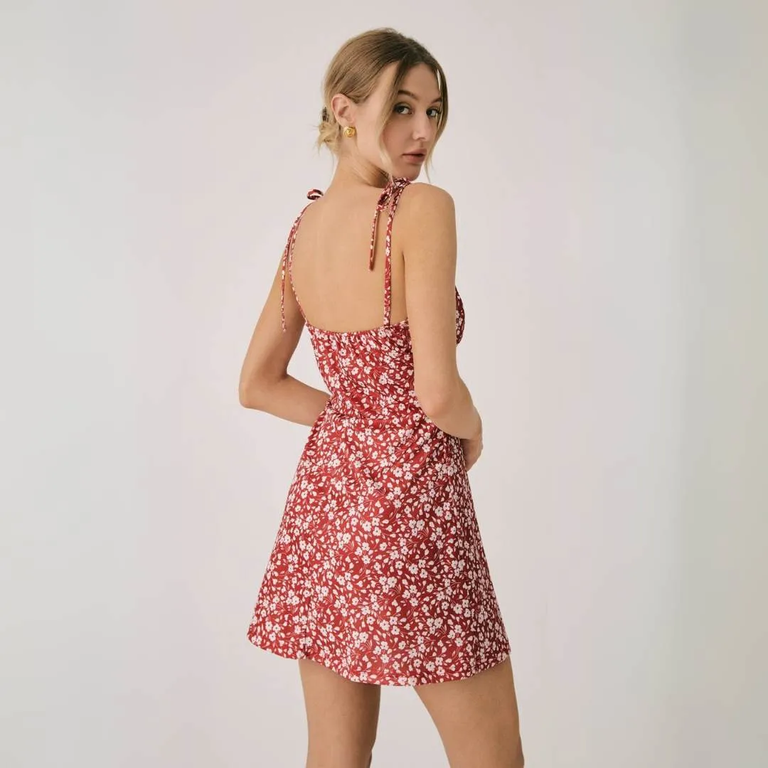 Darcy™ | Floral Open-Back Dress