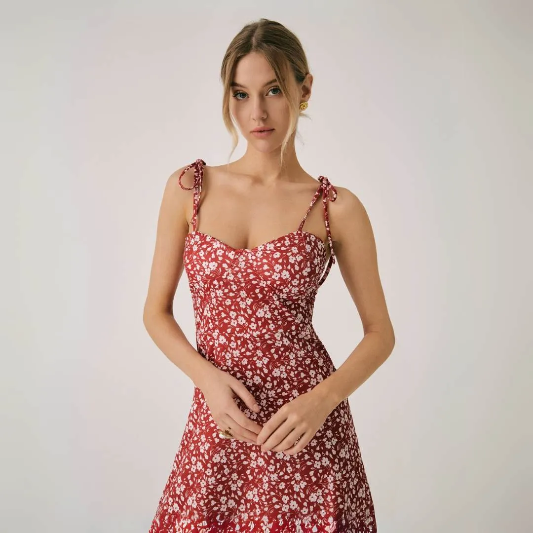 Darcy™ | Floral Open-Back Dress