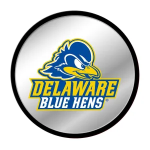 Delaware Blue Hens: Logo - Modern Disc Mirrored Wall Sign