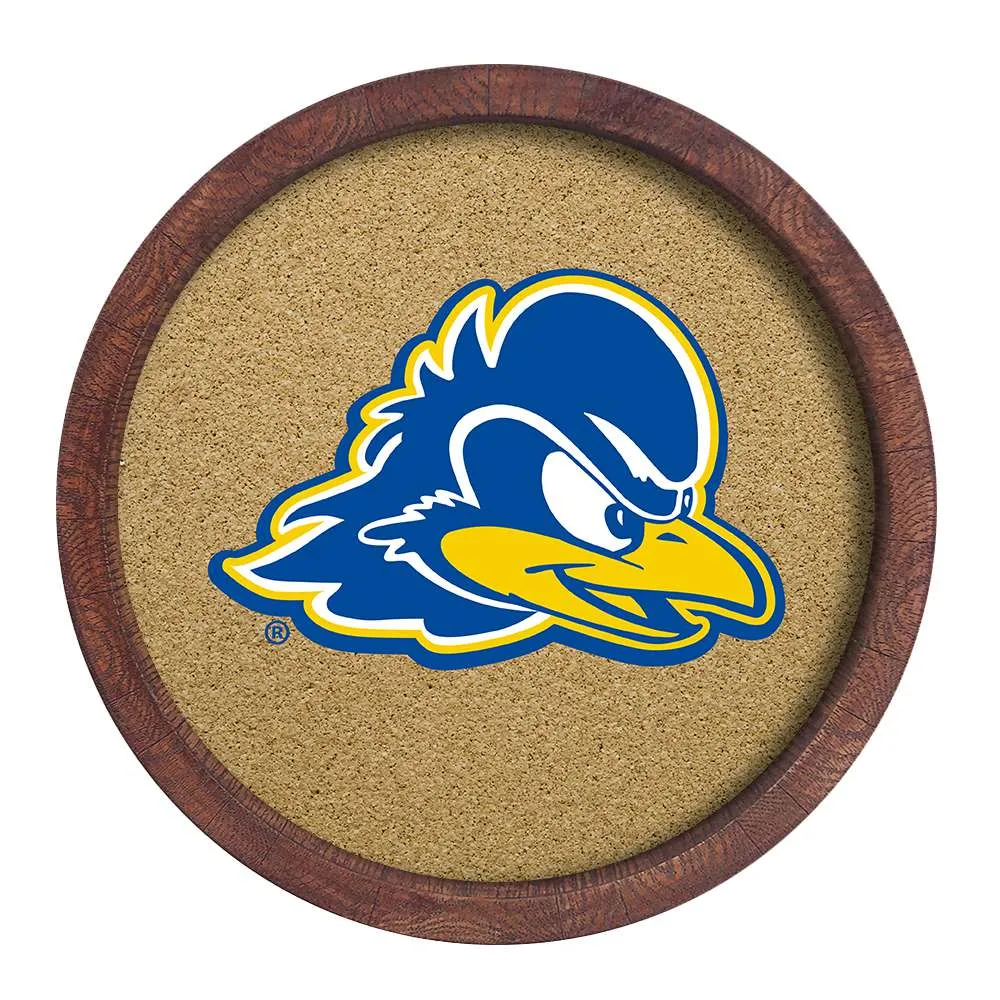 Delaware Blue Hens: "Faux" Barrel Top Cork Note Board