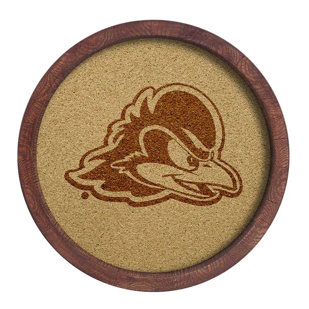 Delaware Blue Hens: "Faux" Barrel Top Cork Note Board