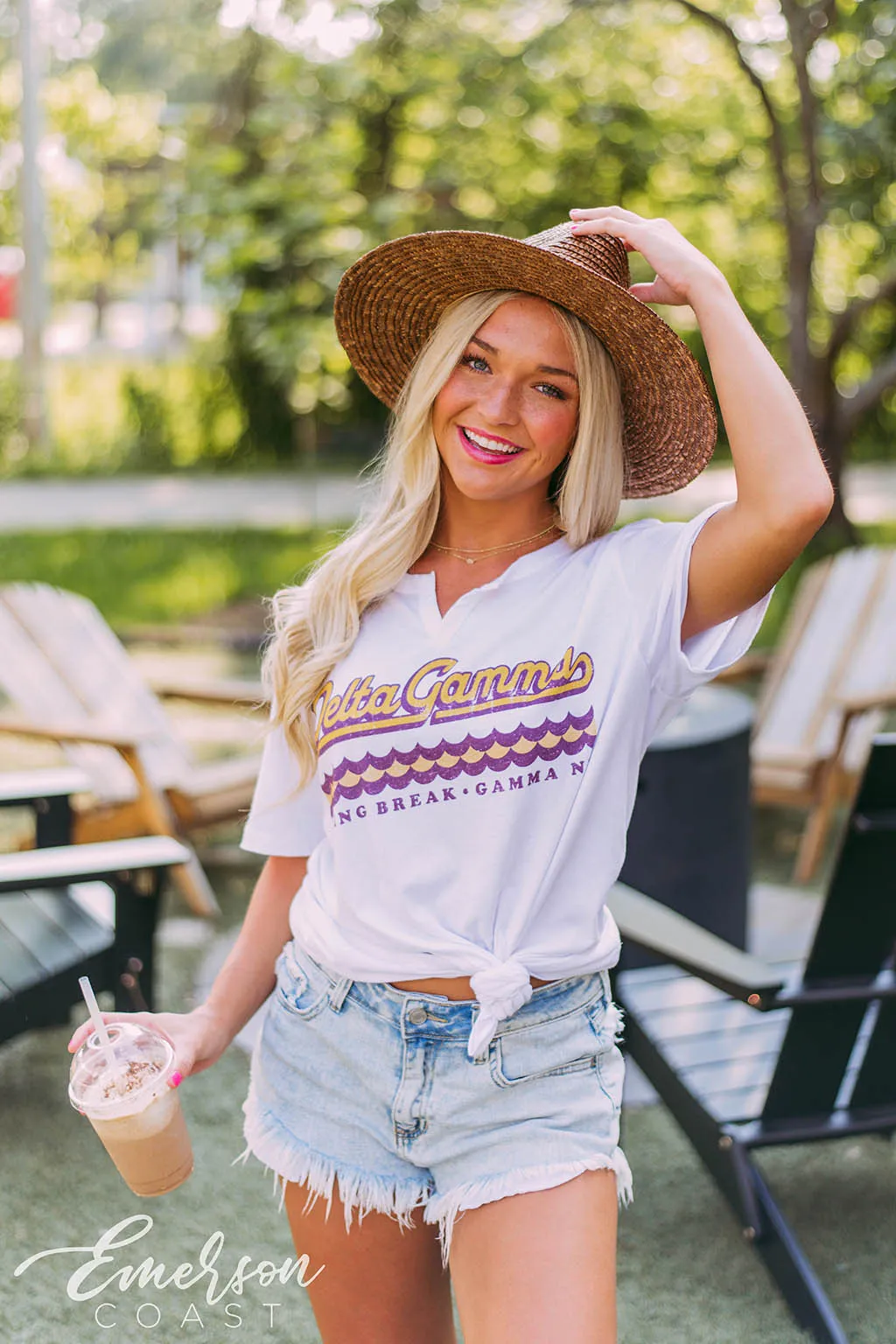 Delta Gamma Spring Break Notch Tee