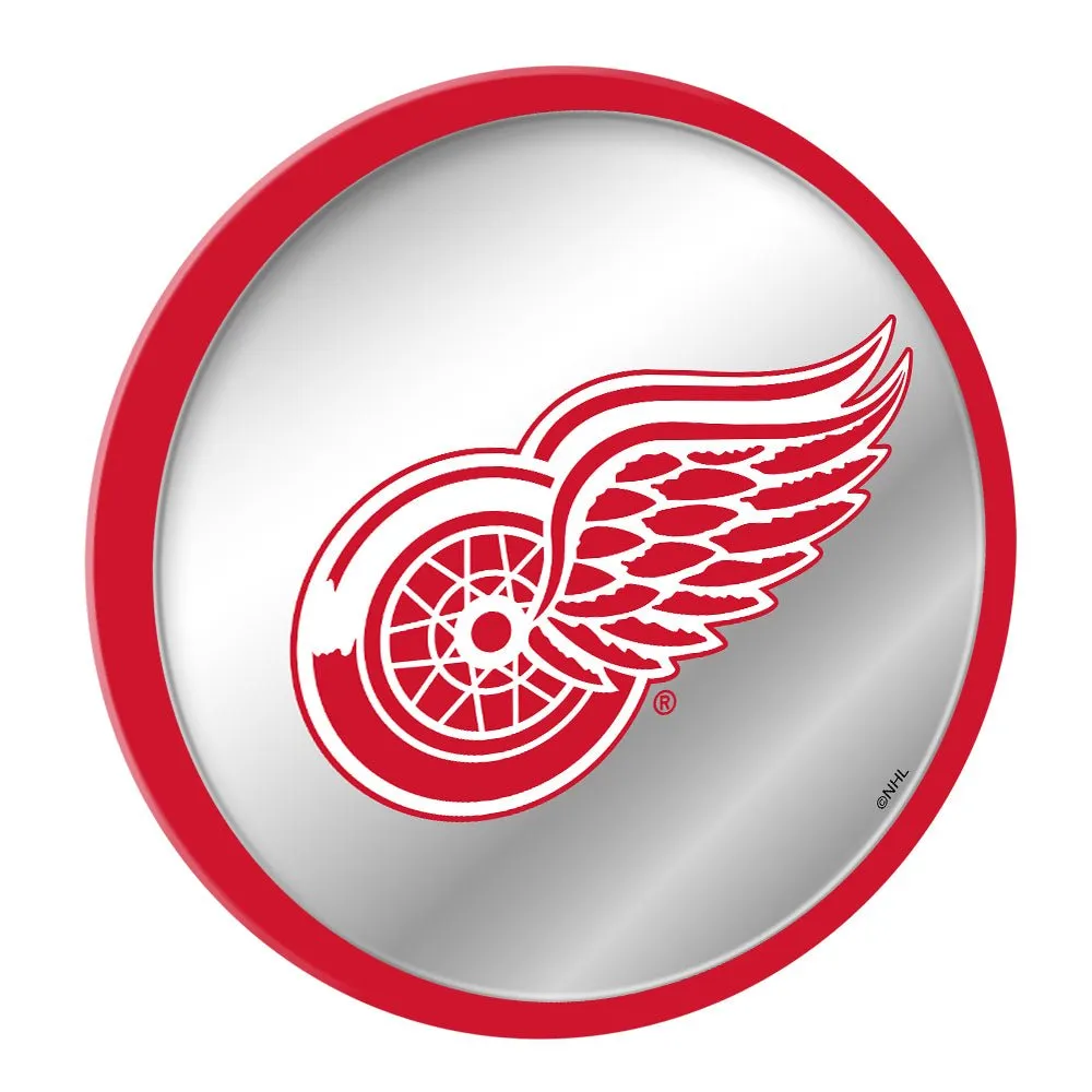 Detroit Red Wings: Modern Disc Mirrored Wall Sign