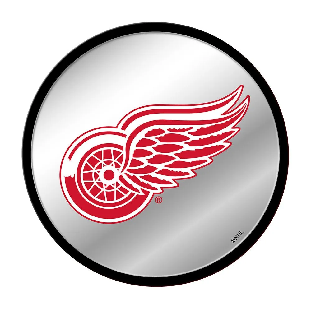 Detroit Red Wings: Modern Disc Mirrored Wall Sign