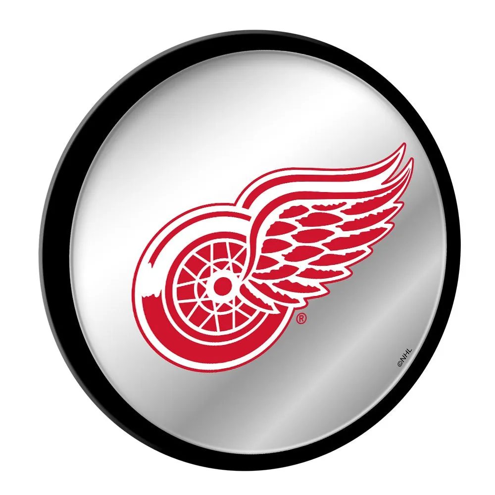 Detroit Red Wings: Modern Disc Mirrored Wall Sign