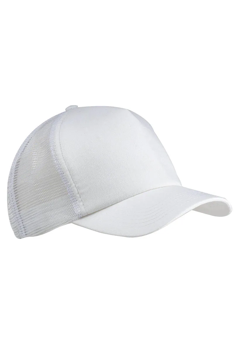 Distressed Brown Cow Mama Twill Front Mesh Trucker Cap