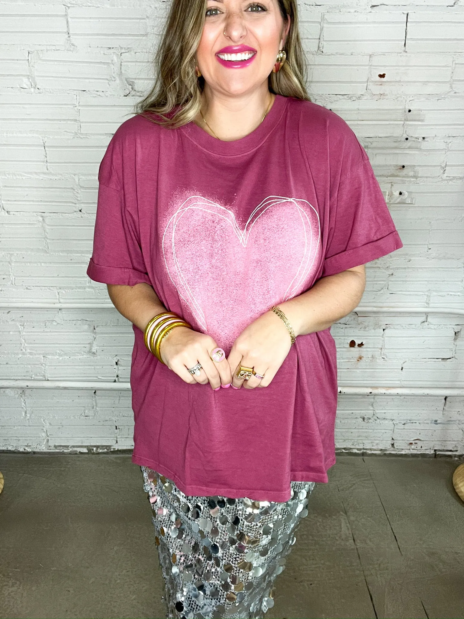 Doodle Heart Graphic Tee