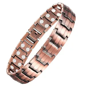 Double-Row Strong Men's Copper Magnetic Bracelet for Arthritis