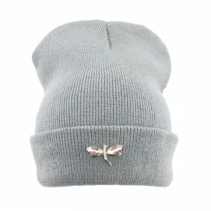 Dragonfly Crystal Accessory Beanie Hat For Women, Hip Hop Cute Hats Winter Caps Female Beanies bonnet