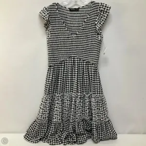 Dress Casual Midi By Clothes Mentor In Black & White, Size: L