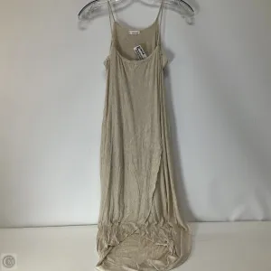 Dress Casual Midi By Clothes Mentor In Tan, Size: M