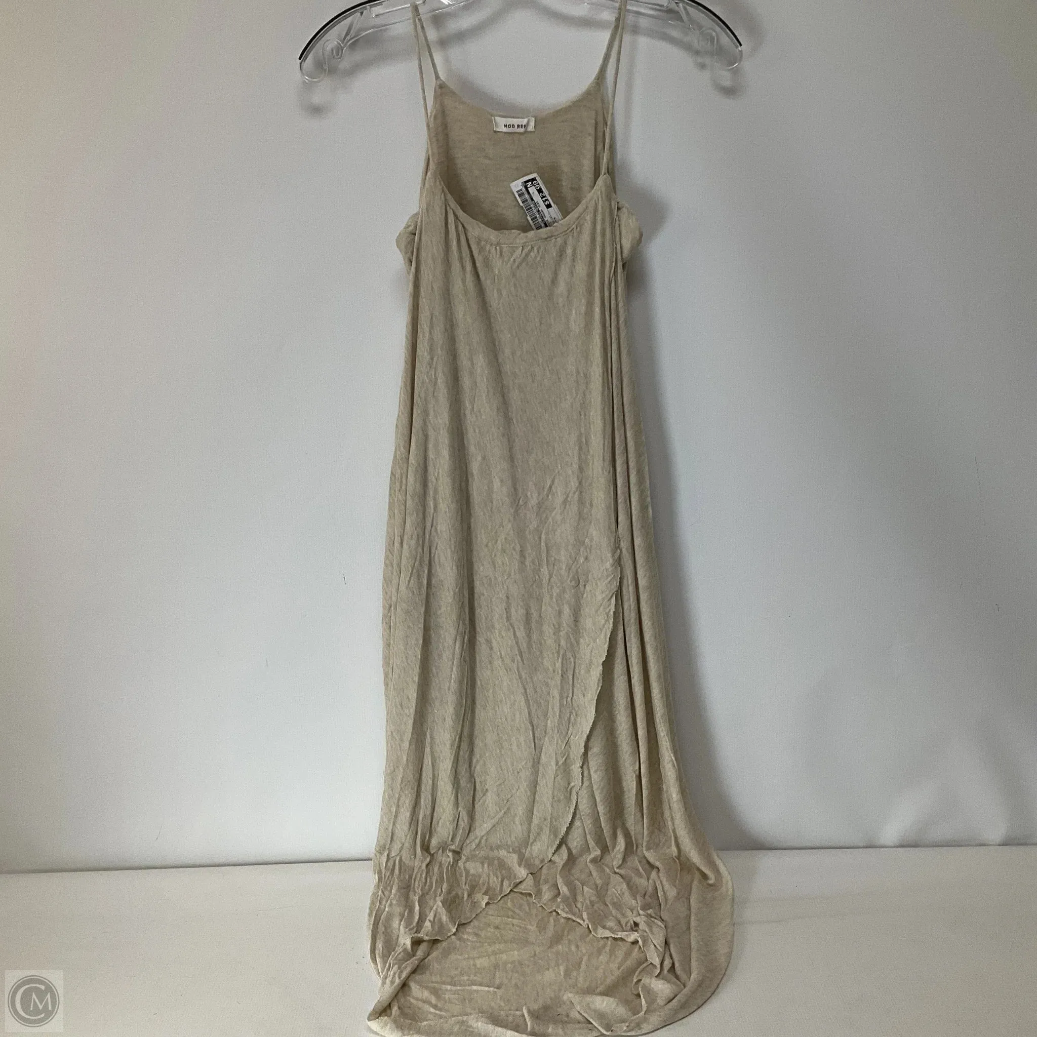 Dress Casual Midi By Clothes Mentor In Tan, Size: M