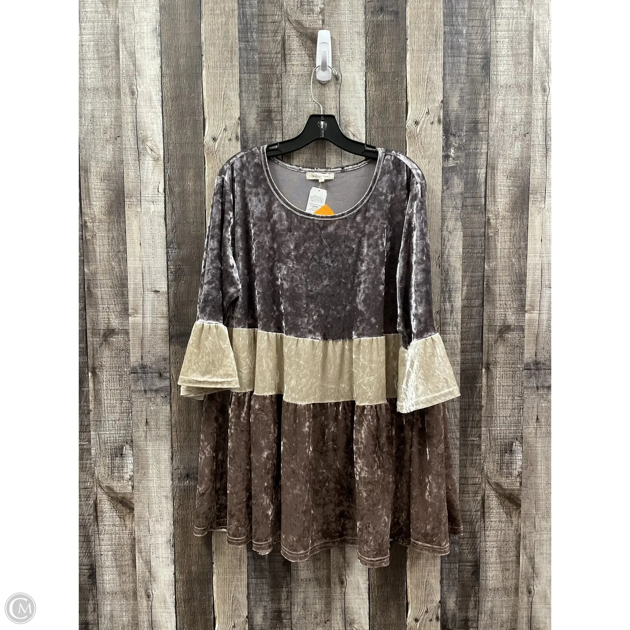 Dress Casual Short By Indigo Soul In Multi-colored, Size: Xl