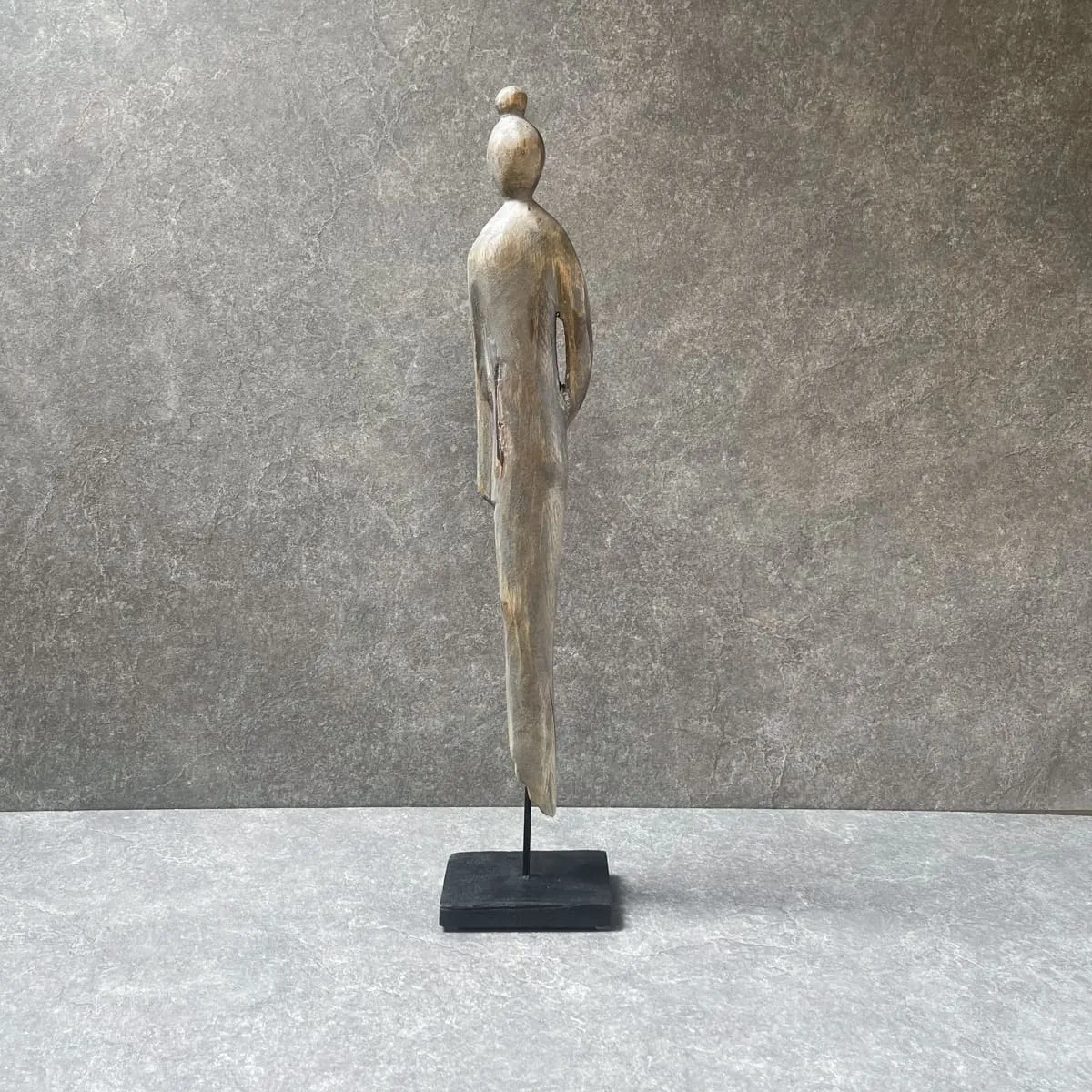 Edit House & Home-Home Artisan Candra Wooden Sage Sculpture