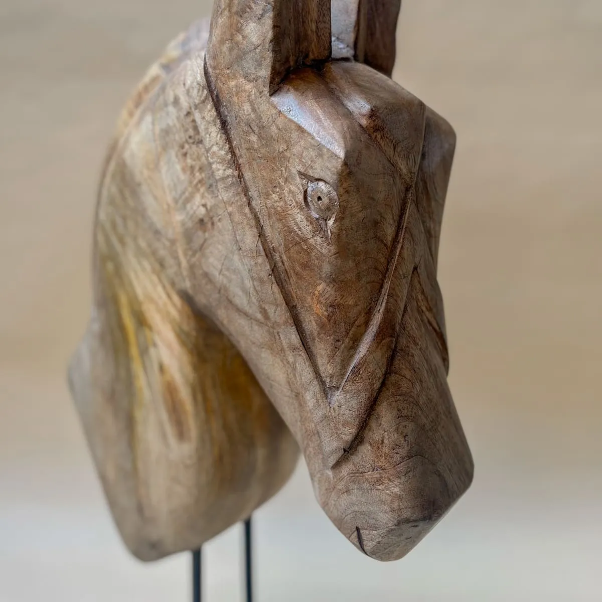 Edit House & Home-Home Artisan Gustav Wooden Horse Sculpture
