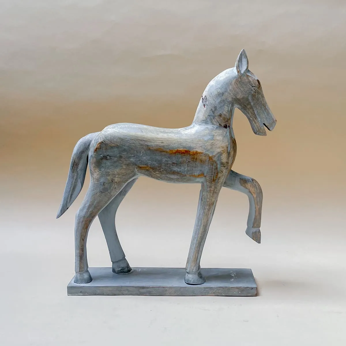 Edit House & Home-Home Artisan Leander Wooden Horse Sculpture