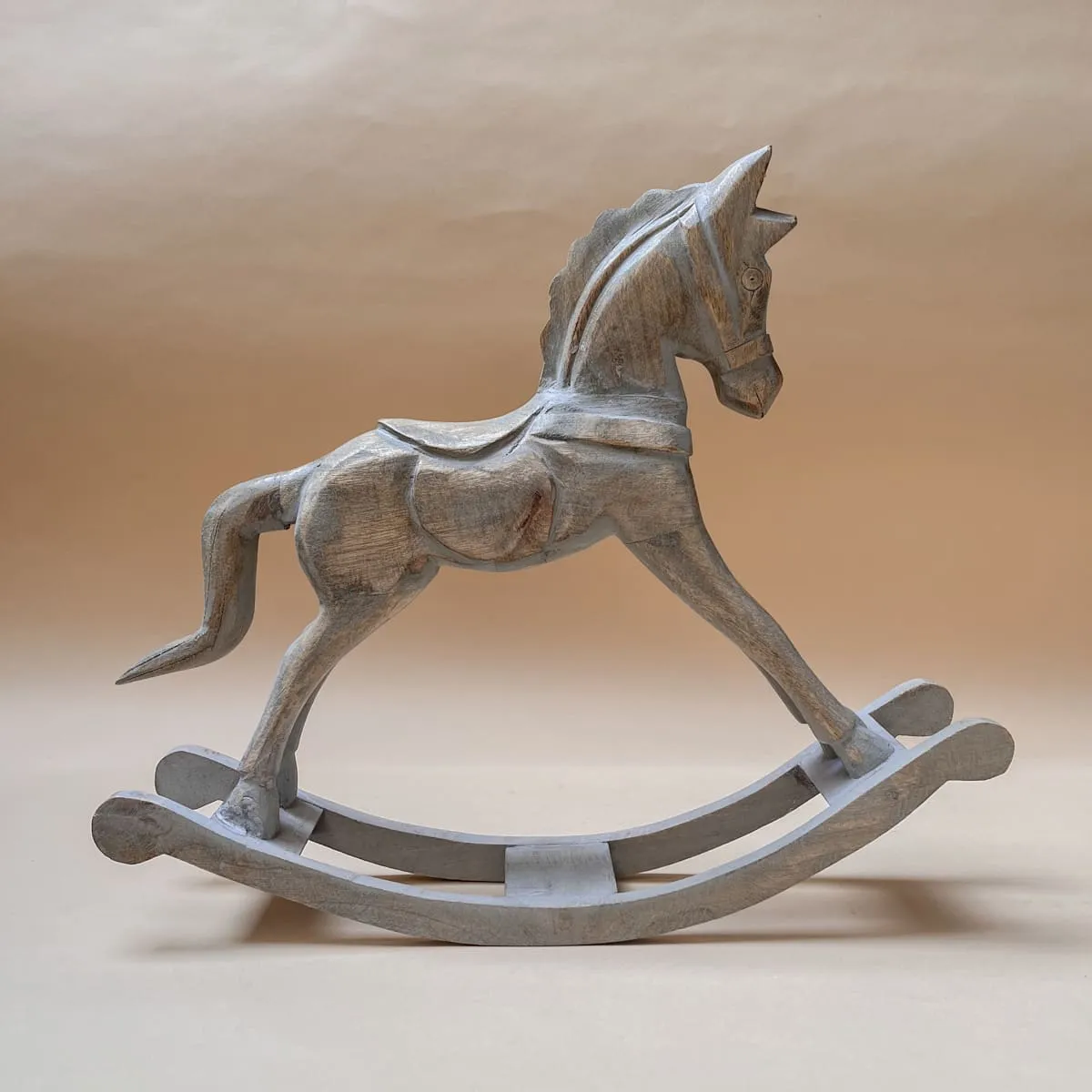 Edit House & Home-Home Artisan Wilhelm Wooden Rocking Horse Sculpture