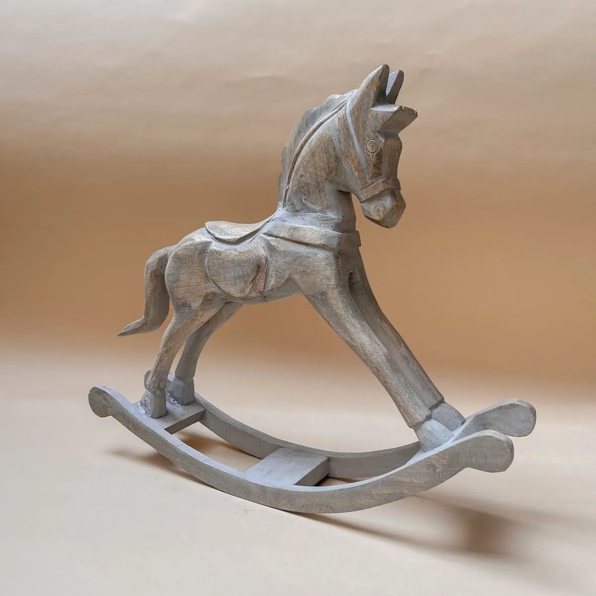 Edit House & Home-Home Artisan Wilhelm Wooden Rocking Horse Sculpture
