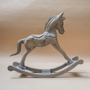 Edit House & Home-Home Artisan Wilhelm Wooden Rocking Horse Sculpture