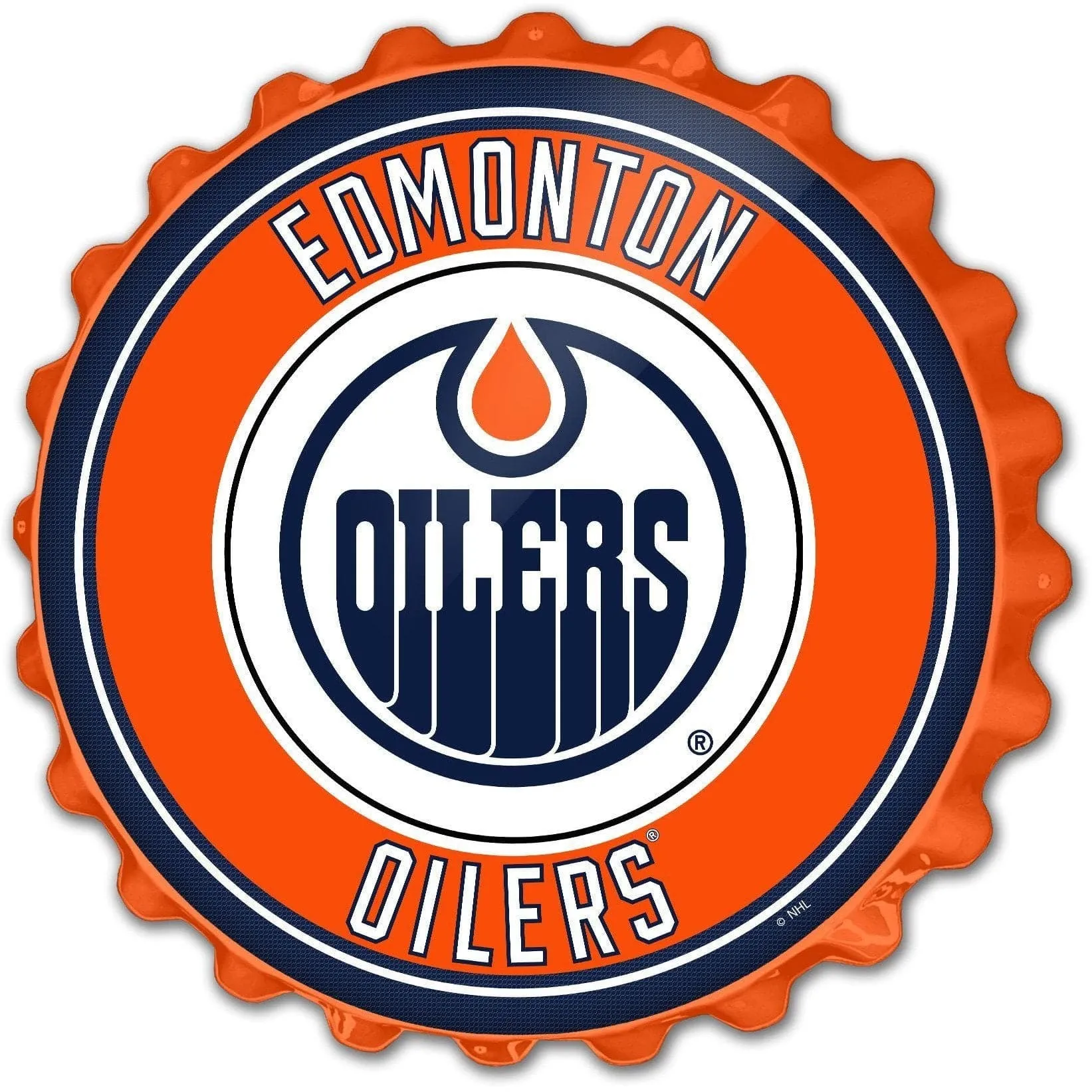 Edmonton Oilers: Bottle Cap Wall Sign